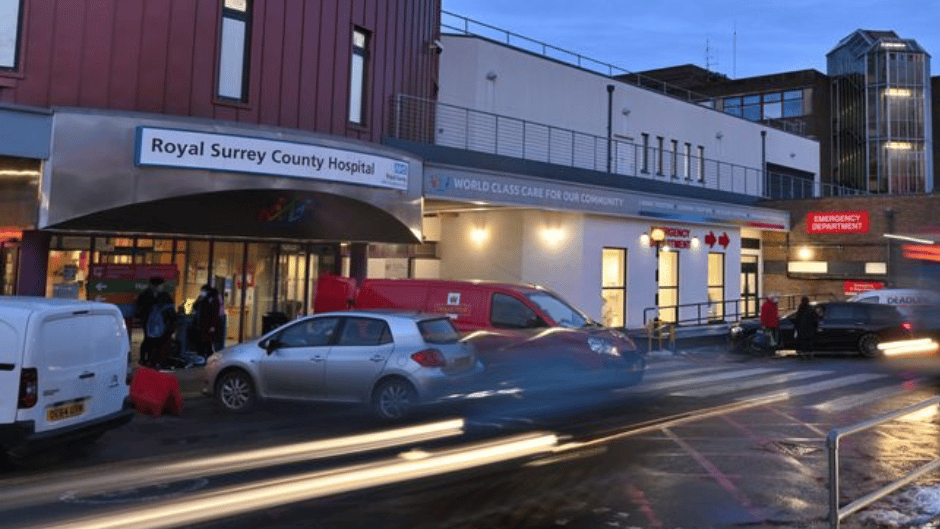 Chief executive of Royal Surrey Hospital in Guildford rated among the